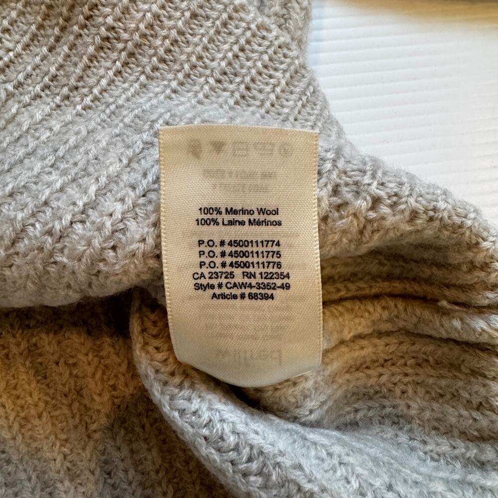 Wilfred Aritzia Montpellier 100% Merino Wool Chunky Turtleneck Sweater Oatmeal S - Picture 7 of 16